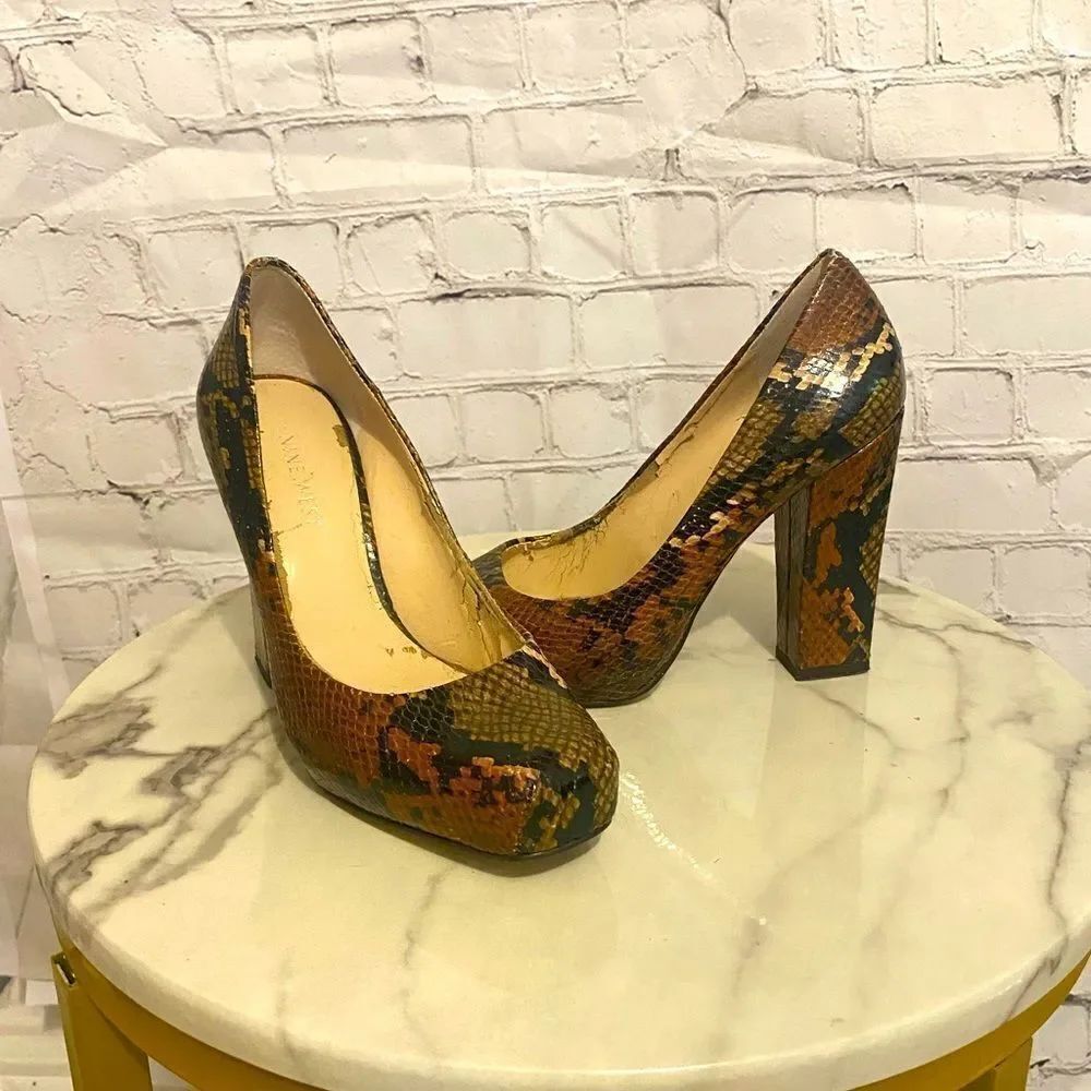 Women’s snake print heels